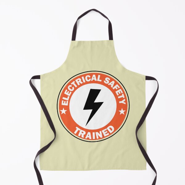 Item preview,  Electrical Safety in the Workplaces Circle Stickers labels for Electricians and Electrical workers designed and sold by Science Engineering Gifts.