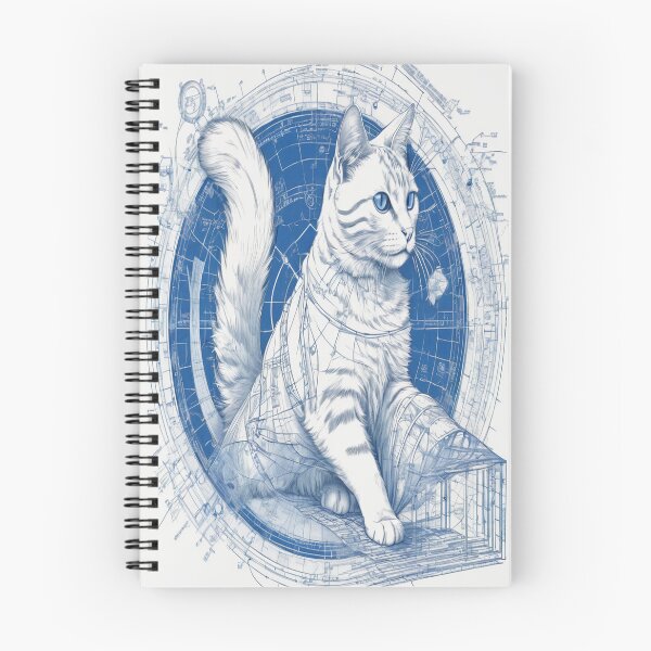 Item preview, Blueprint_Cat_03 designed and sold by 100Strokes.
