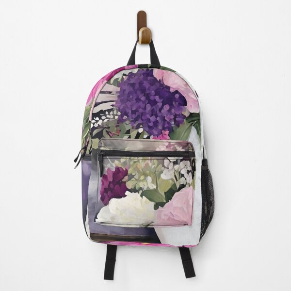 Item preview, A jar of colourful flowers, Pink and white pattern designed and sold by NingningS.