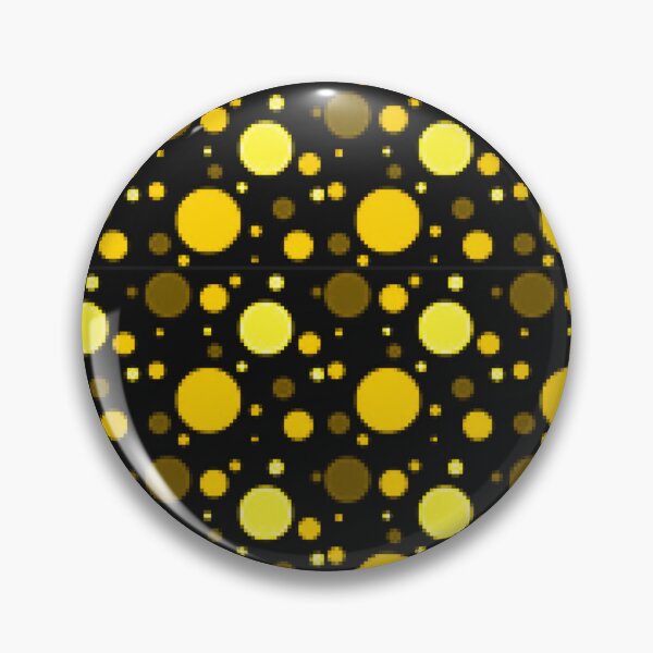 Item preview, Black with Yellow Polkadot Pattern  designed and sold by Pattern Hub.