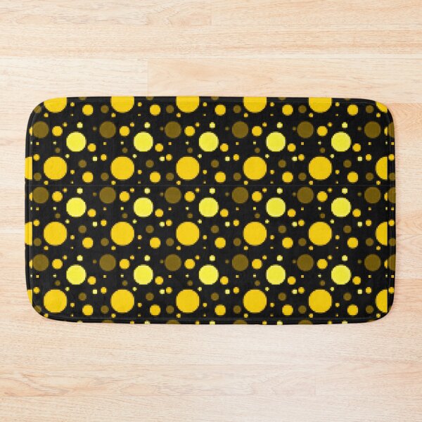 Item preview, Black with Yellow Polkadot Pattern  designed and sold by Pattern Hub.
