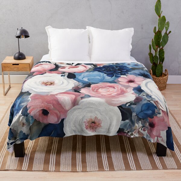 Item preview, Blue and white flowers designed and sold by NingningS.