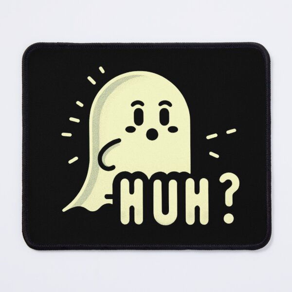 Item preview, Surprised little ghost saying "Huh?". designed and sold by Ayman Toumarti.