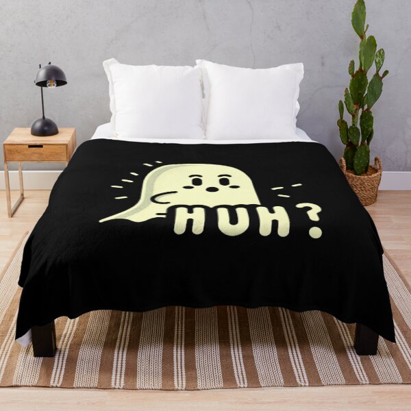 Item preview, Surprised little ghost saying "Huh?". designed and sold by Ayman Toumarti.