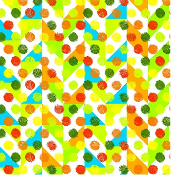 Artwork thumbnail, Multicoloured Cutest Pattern by Pattern Hub