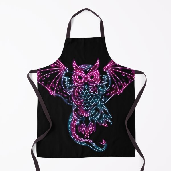 Item preview, Neon monster half owl half dragon designed and sold by Paul-Place.