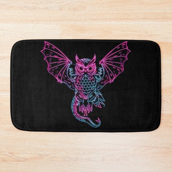Item preview, Neon monster half owl half dragon designed and sold by Paul-Place.