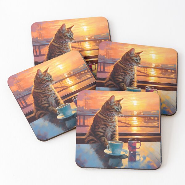 Item preview, Caturday Morning Bliss | Morning Coffee designed and sold by FairX.