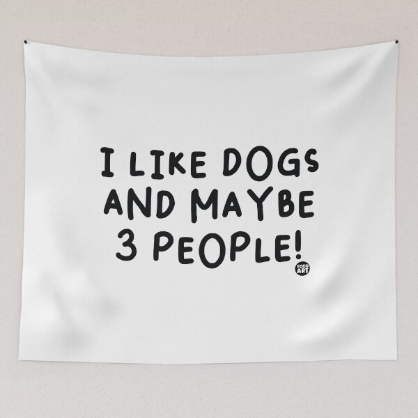 Item preview, I Like Dogs And Maybe 3 People! designed and sold by TODD GOLDMAN.
