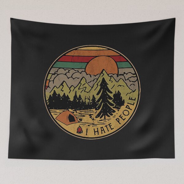 Item preview, Camping I Hate People I Love Camping Vintage designed and sold by PatrickTetrea.