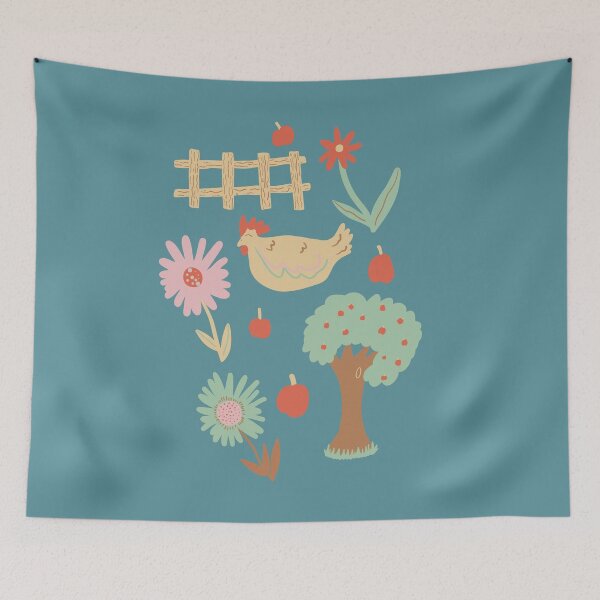 Item preview, Cottage Farm Life single print version  designed and sold by Lozzie Eliza Designs.
