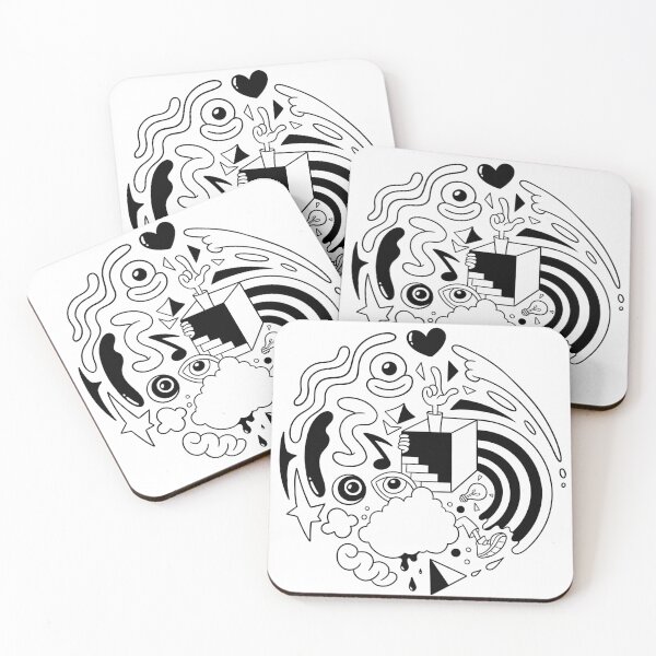 Item preview, B&W Doodle Swirls  designed and sold by Drawingvild.