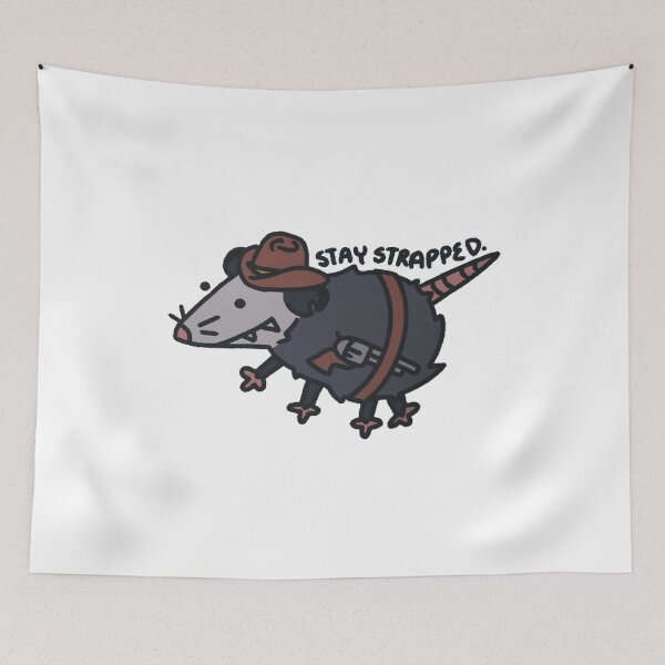 Item preview, Stay Strapped Possum Funny  Cowboy Rat designed and sold by SAFIXO.