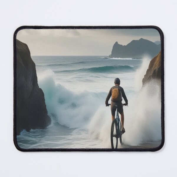 Item preview, A Young Man Cycling Along the Seashore designed and sold by islam gamal.