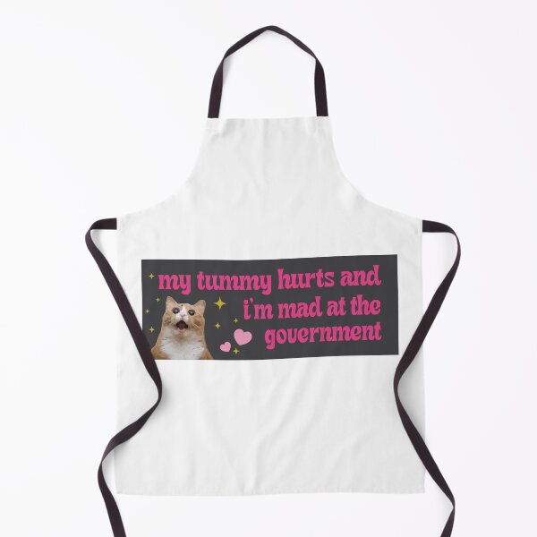Item preview, my tummy hurts and im mad at the government bumper designed and sold by BUMPER-STICKERS.