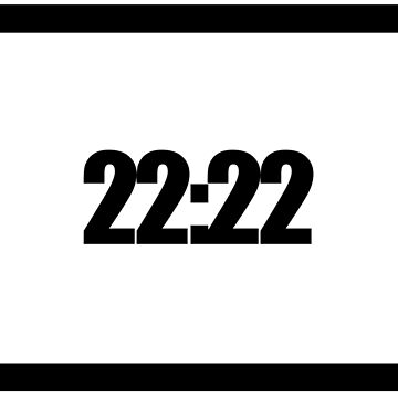 "22:22" Sticker by MobsProject | Redbubble