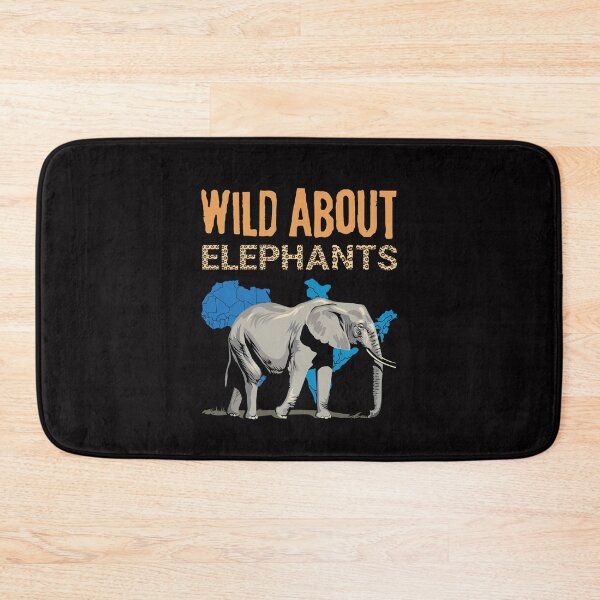 Item preview, Wild about elephants, elephant with map of Africa and India designed and sold by BritishDelights.