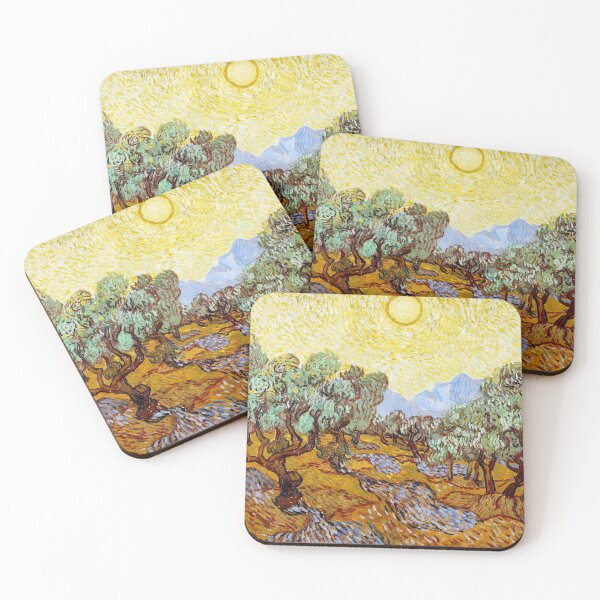 Item preview, Van Gogh - Olive Trees with Yellow Sky and Sun designed and sold by NewNomads.