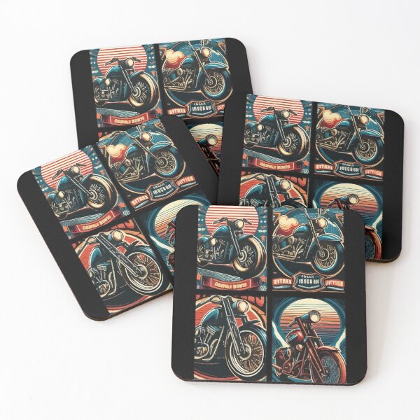 Item preview, Motorcycles, american chopper, 80s retro poster designed and sold by Pretzel-G92.