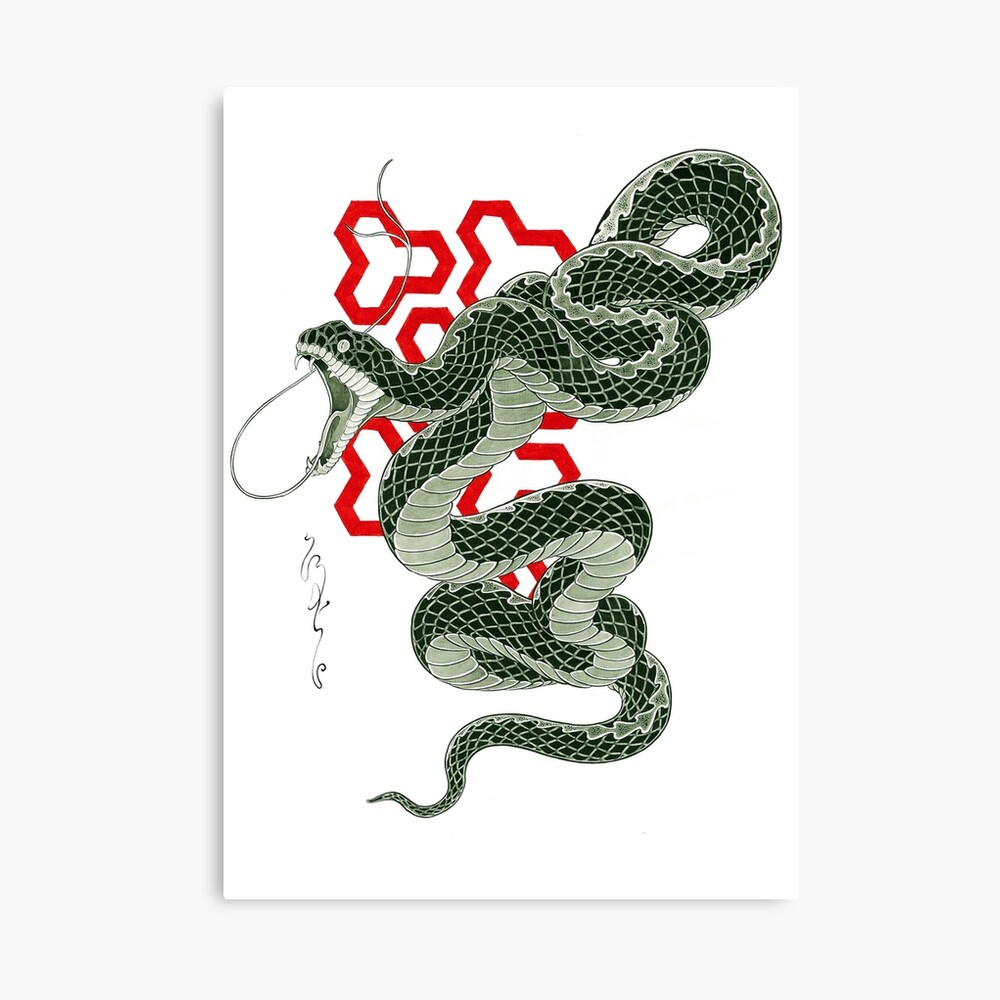 Simple Two Headed Snake Tattoo - Temu