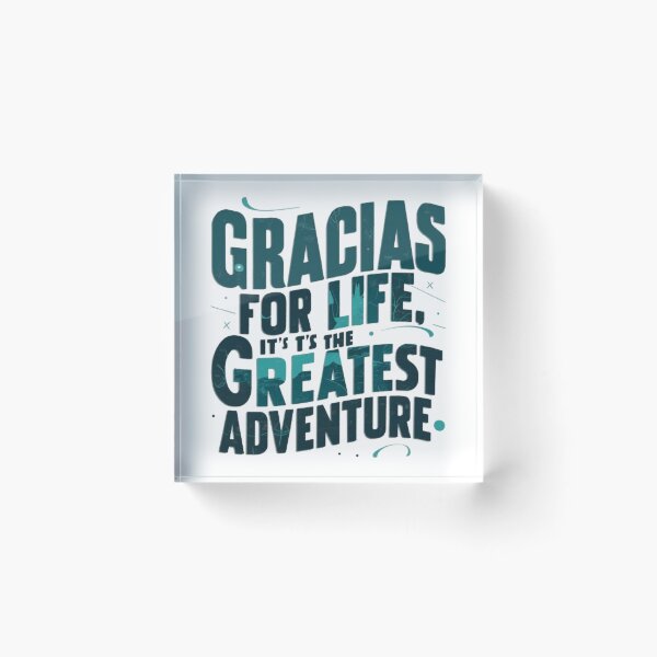 Item preview, Gracias: Embracing Life’s Greatest Adventure designed and sold by HOMEDESIGNPRINT.