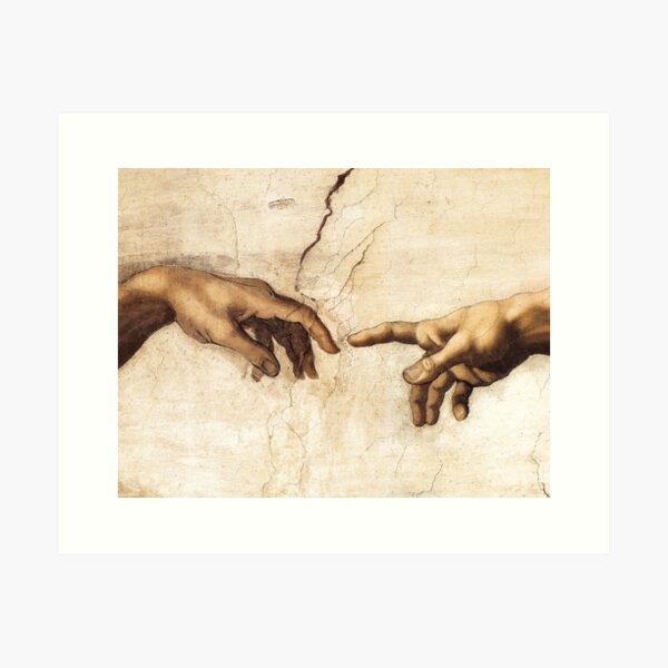 Item preview, The Creation of Adam Michelangelo Painting designed and sold by EddieBalevo.