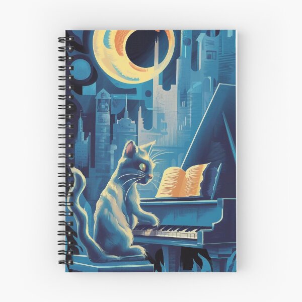 Item preview, Cat playing the piano designed and sold by Tajdi.