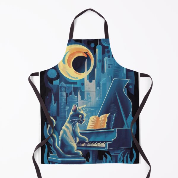 Item preview, Cat playing the piano designed and sold by Tajdi.