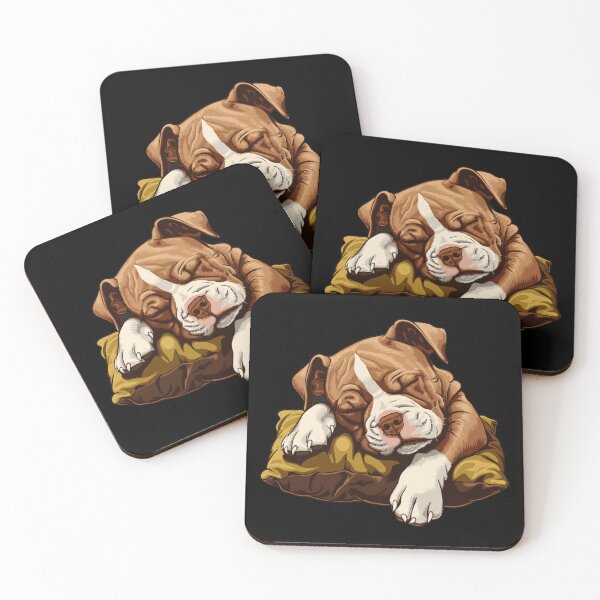 Item preview, Sleeping American Staffordshire Terrier puppy designed and sold by drizzd.