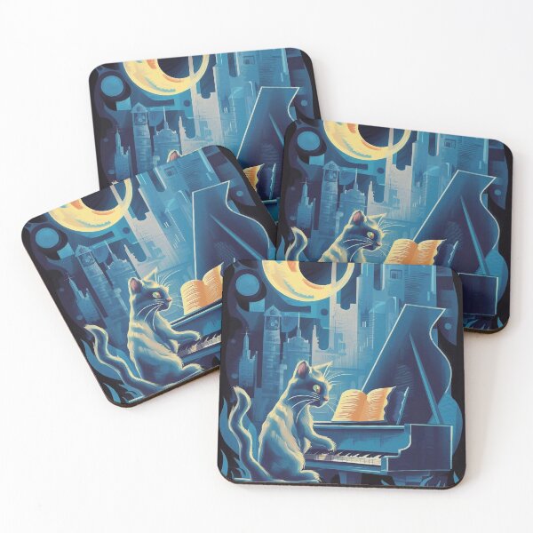 Item preview, Cat playing the piano designed and sold by Tajdi.