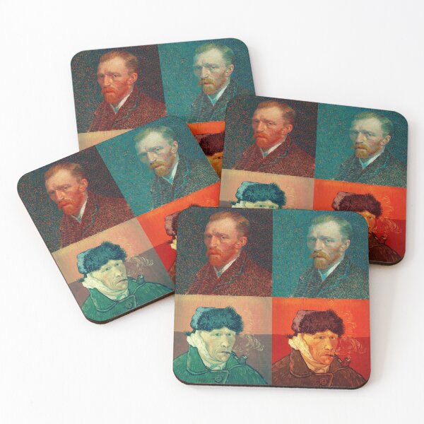 Item preview, Stereoscopic 3D Cross-eyed Vincent Van Gogh Self-Portrait in color Magic Eye. designed and sold by Uruguay3Dy360.