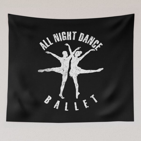 Item preview, White silhouette of a couple dancing ballet designed and sold by HarridanCreates.
