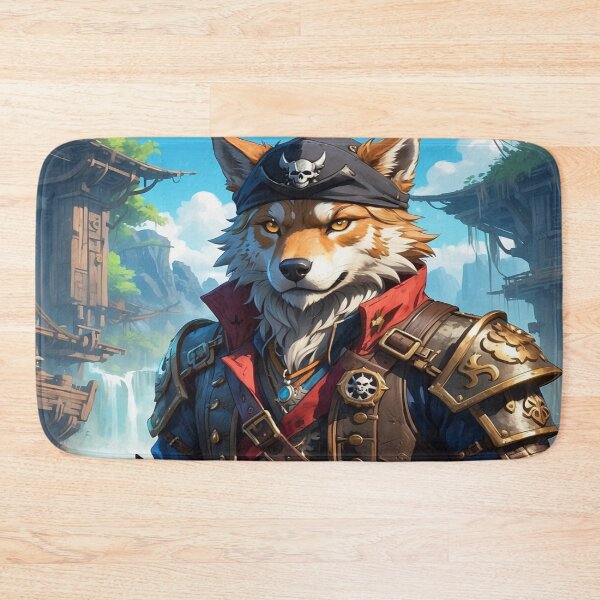 Item preview, Wolf pirate as a cartoon caracter  designed and sold by RBRUnitedd.