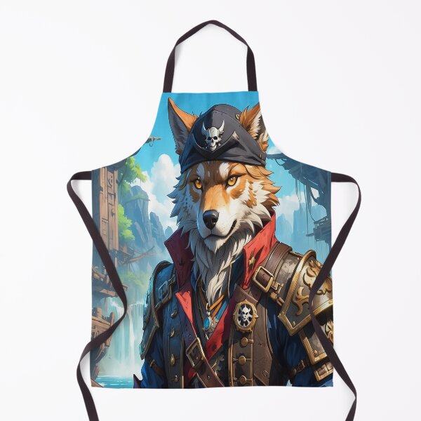 Item preview, Wolf pirate as a cartoon caracter  designed and sold by RBRUnitedd.