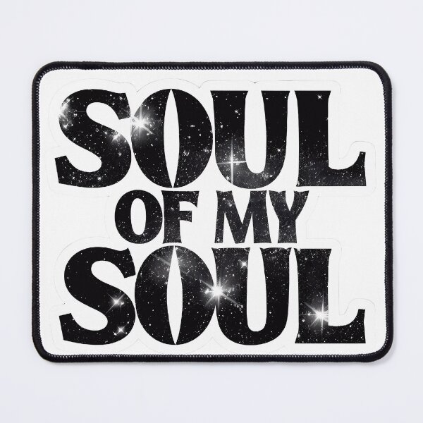 Item preview, 'Soul Of My Soul' Black Bold Very Sparkly Typography Logo Design designed and sold by WatermelonPink.