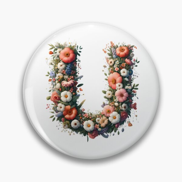 Item preview, Letter “U” containing flowers designed and sold by yeekazar.