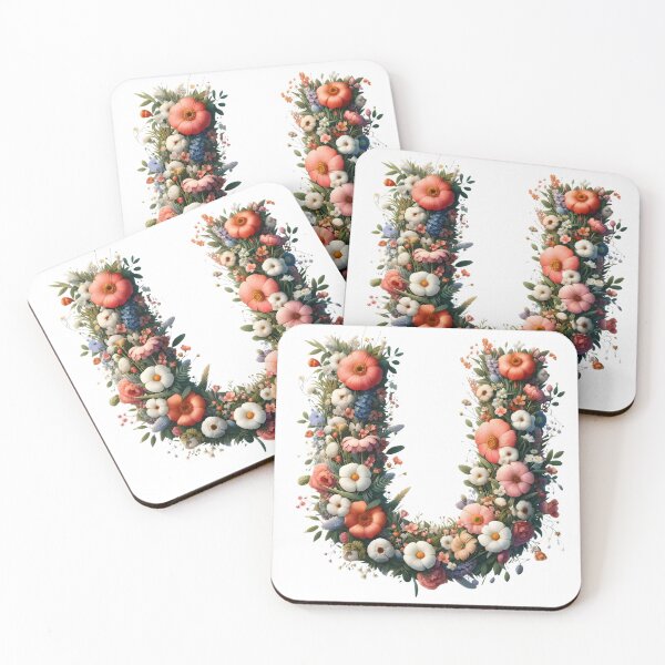 Item preview, Letter “U” containing flowers designed and sold by yeekazar.