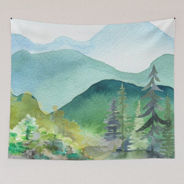 Item preview, Watercolor Mountains designed and sold by tomorrowsart.