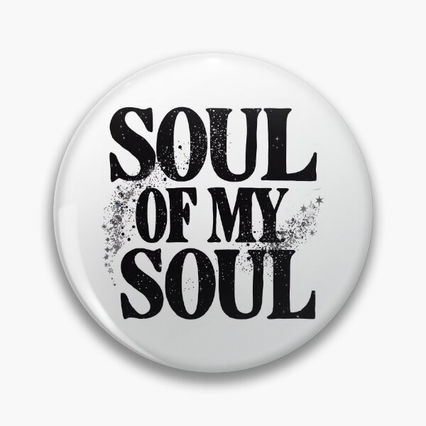 Item preview, "Soul Of My Soul" Black Bold Shooting Star Typography Style Design designed and sold by WatermelonPink.