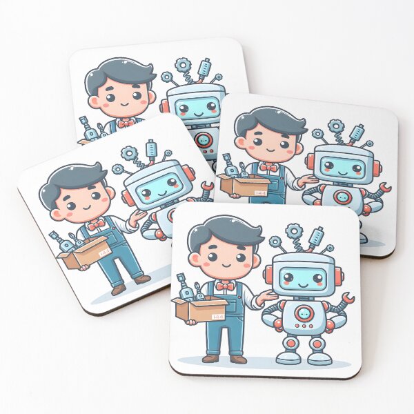 Item preview, Kawaii Robotics Engineer With Bow Tie designed and sold by CanvasCutie.