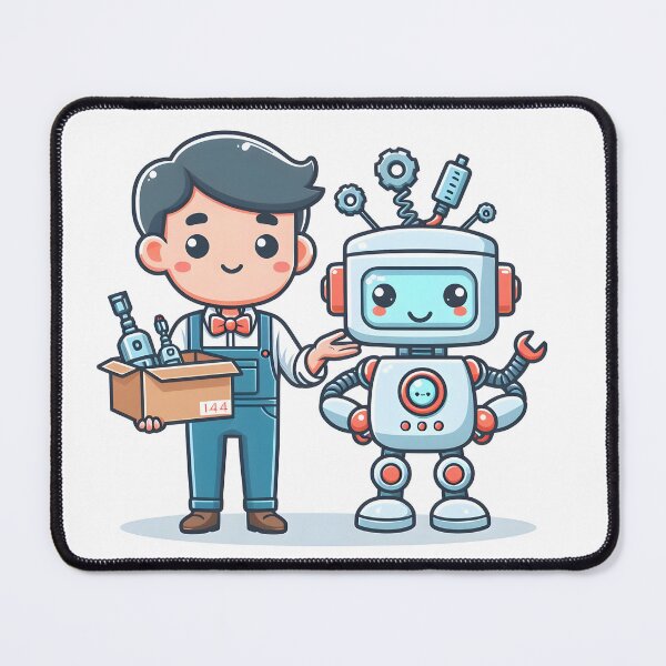 Item preview, Kawaii Robotics Engineer With Bow Tie designed and sold by CanvasCutie.