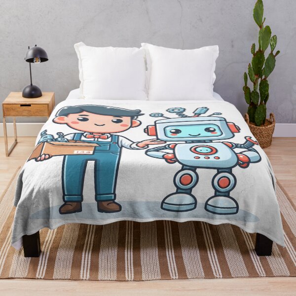 Item preview, Kawaii Robotics Engineer With Bow Tie designed and sold by CanvasCutie.