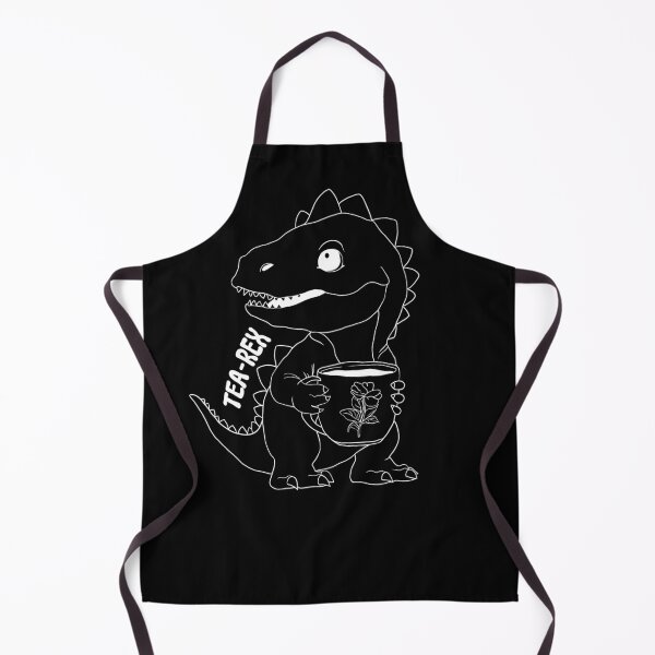 Item preview, Tea Rex, T-Rex, Dinosaur, White Line Drawing designed and sold by velvetearth.