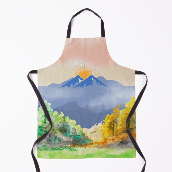 Artikelvorschau, Aquarell Bergsonnenuntergang entworfen und verkauft von tomorrowsart.