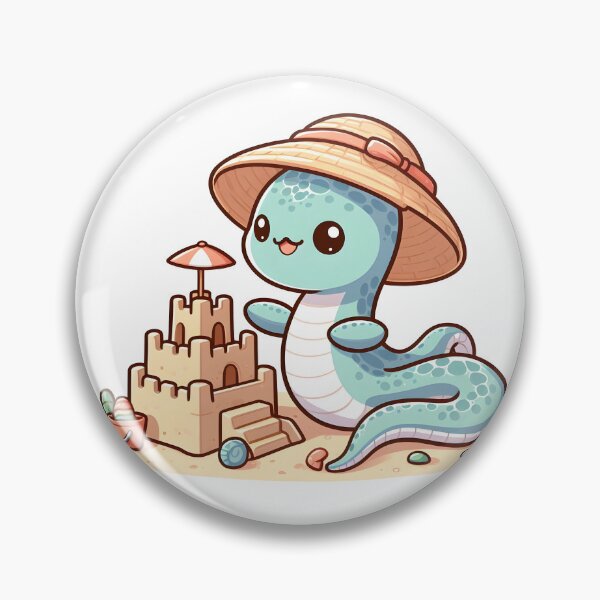 Item preview, Kawaii Cuddly Hydra: Wearing A Sun Hat designed and sold by CanvasCutie.