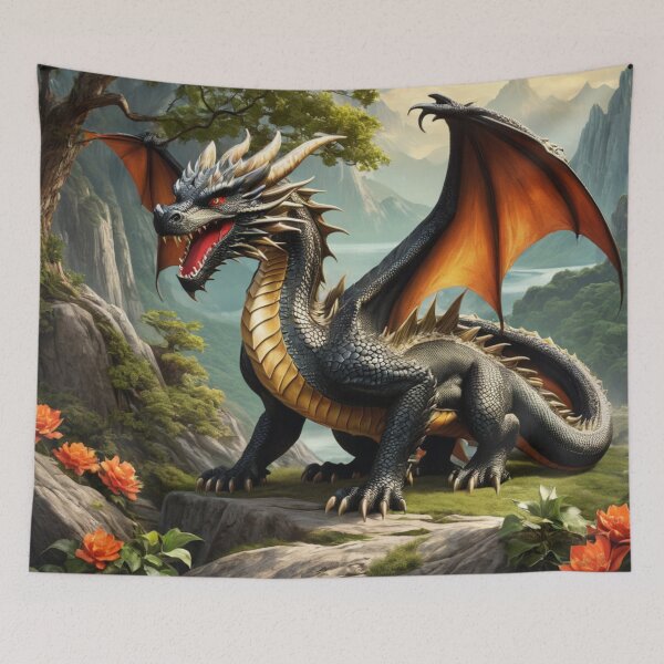 Artikelvorschau, Grauer Drache entworfen und verkauft von PanoramicVistas.