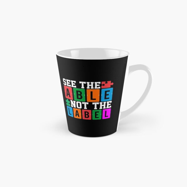 Vista previa del artículo con la obra «Vea la camiseta de Able Not the Label en ropa abierta de autismo en Open», diseñado y vendido por DynamicDesign.