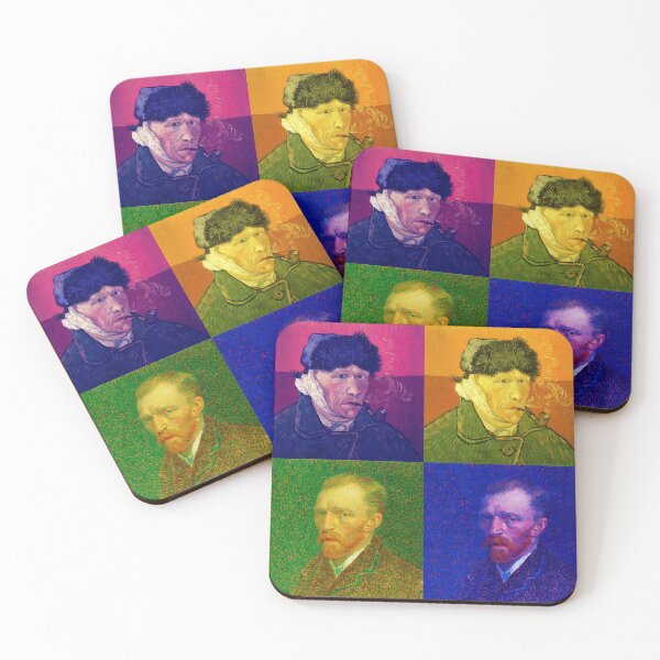Item preview, Vincent Van Gogh Self-Portrait - Stereoscopic 3D Cross-eyed in color Magic Eye. designed and sold by Uruguay3Dy360.