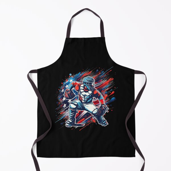 Item preview, Patriotic Baseball Catcher Vintage American Flag 4th of July designed and sold by TeeFleet Noble.