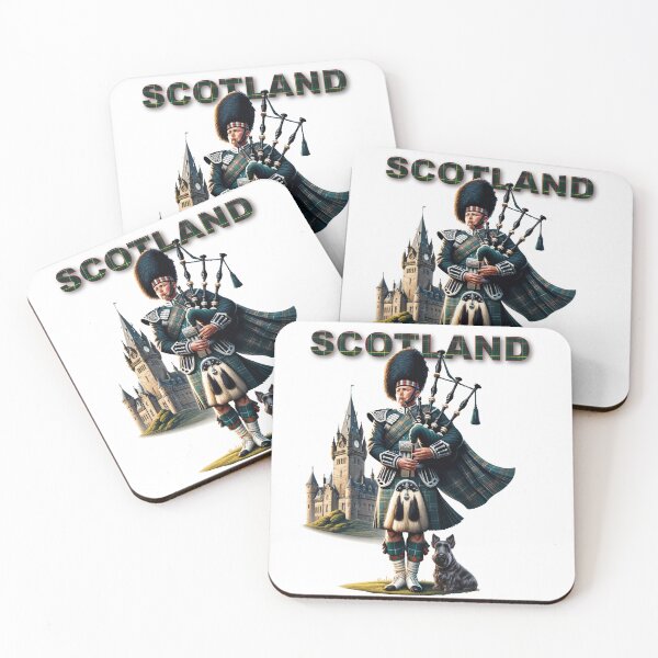 Item preview, Scottish Bagpipe player with Scottish Terrier designed and sold by NPStudio.